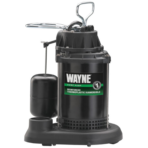 Wayne® SPF33 Thermoplastic Submersible Sump Pump with Vertical Switch, 1/3 HP