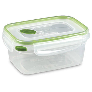 Sterilite® 03121606 Ultra-Seal™ Rectangle Food Storage Container, Green, 4.5 Cup
