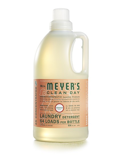 Mrs. Meyer's Clean Day 14731 64-Loads Laundry Detergent, 64 Oz, Geranium Scent