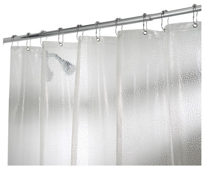 InterDesign® 21981 Rain Vinyl Eva Shower Curtain, 72" x 72", Clear