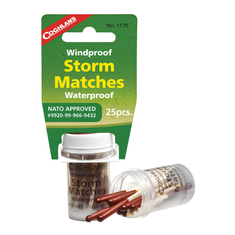 Coghlan's 1170 Wind & Waterproof Storm Matches, 25-Pack