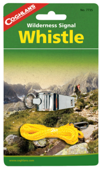 Coghlan's 7735 Wilderness Signal Whistle, Nickel Plated Camp