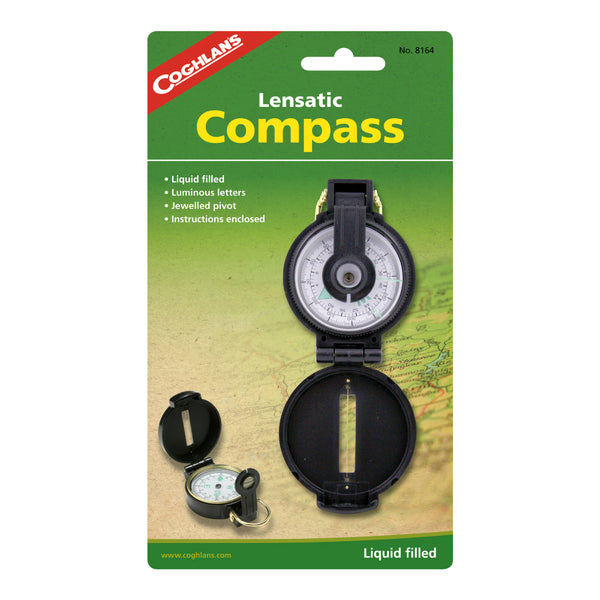 Coghlan's 8164 Lensatic Compass, Liquid Filled