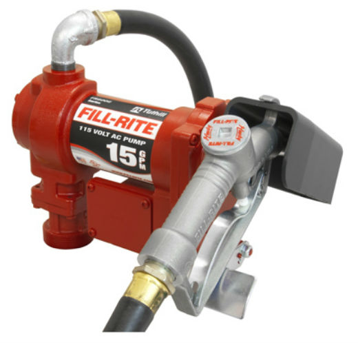 Fill-Rite FR610G AC Fuel Transfer Pump 150-Volt with Hose & Nozzle