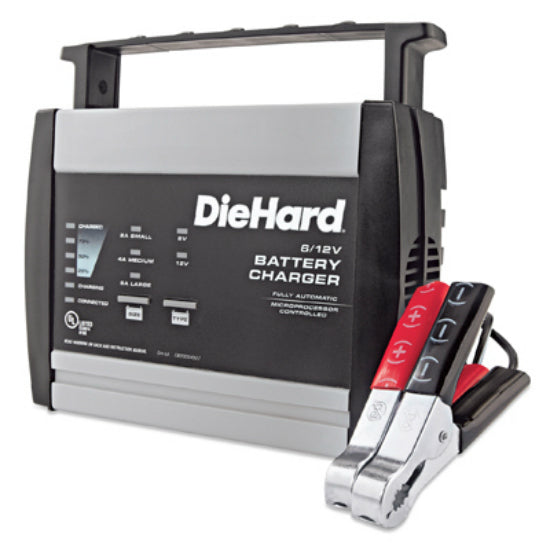 DieHard® DH-6A Fully Automatic Microprocessor Controlled Battery Charger, 12V/6V