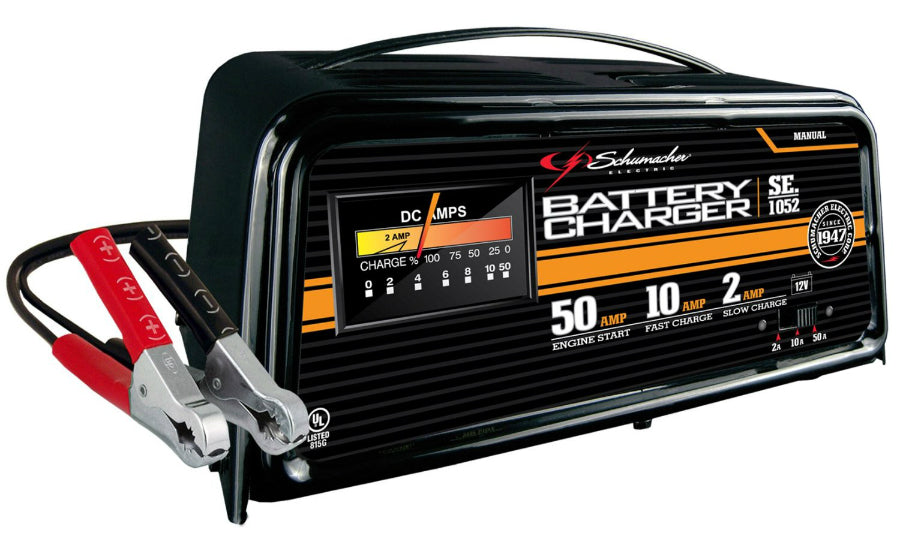 Schumacher® SE-1052 Manual Battery Charger with Engine Start, 2/10/50A, 12V