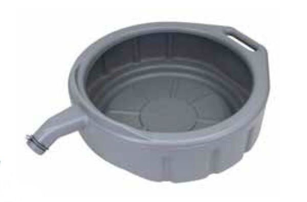FloTool® 11845 Open Top Design Plastic Oil Drain Pan, 5 Gallon