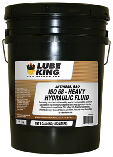 Lube King LU52685P Heavy Hydraulic Fluid, AW ISO 68, 5 Gallon