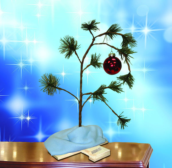 Product Works 14211 Musical Charlie Brown Christmas Tree w/ Linus Blanket, 24"
