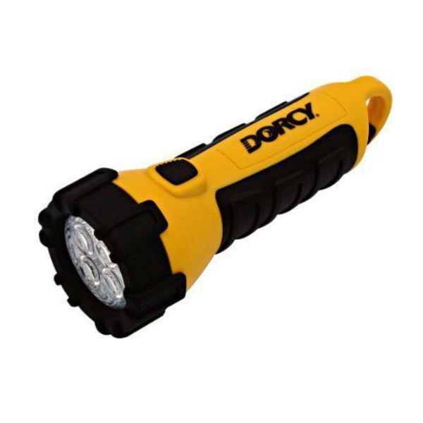 Dorcy® 41-2510 Floating Waterproof 4-LED Flashlight with Carabineer & Batteries