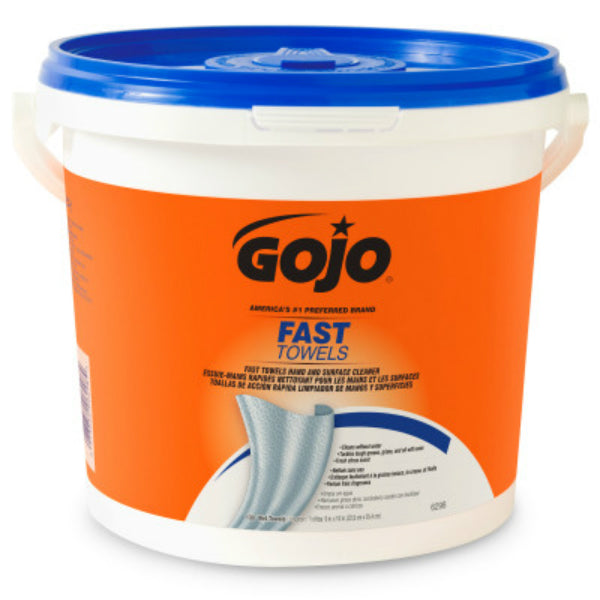 Gojo 6298-04 Fast Wipes Disposable Hand Cleaning Towels, 130-Count