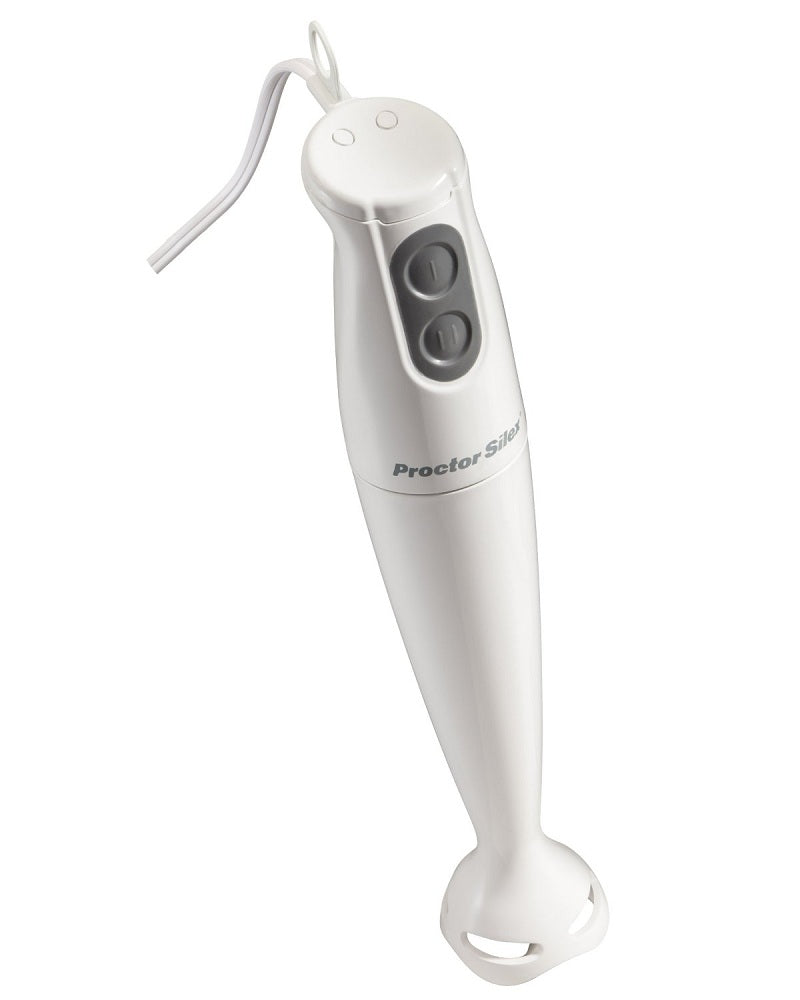 Proctor Silex 59738 2-Speed Hand Blender with 5' Cord, White, 150-Watt