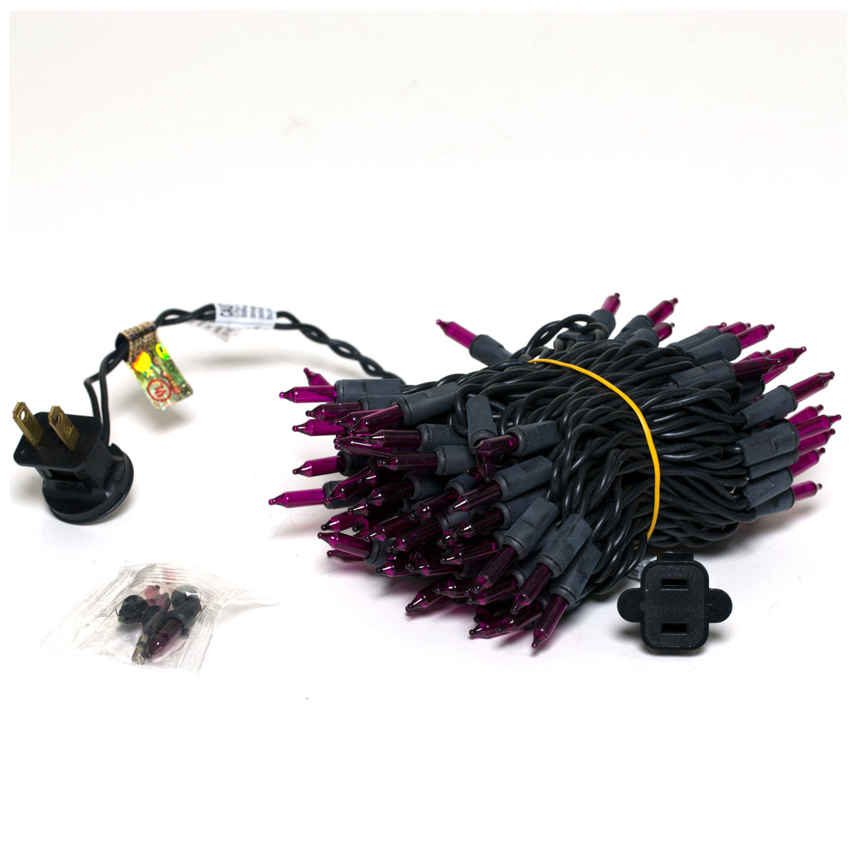 Sylvania V34708-88 Halloween Purple Mini 100-Lights Set with Black Wire, 26.5'