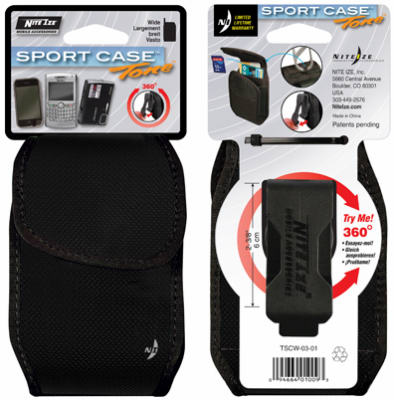 Nite Ize® TSCW-03-01 Sport Case™ Tone™ Universal Holster, Wide, Black