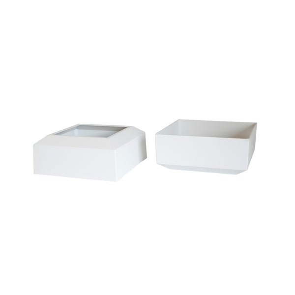 Afco Industries 800EC0750 Cap & Base Column, 8", White