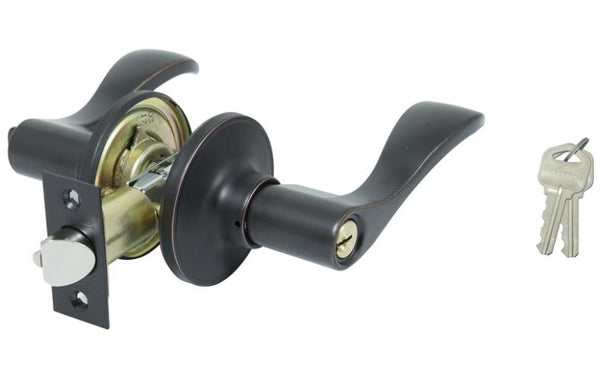 Prosource LYEX00V-PS Entry Lever Lockset, Aged Bronze