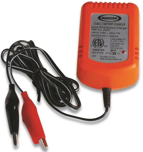 Moultrie MFA-13211 Battery Charger, 6 Volts