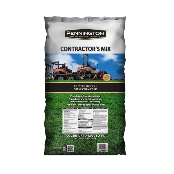 Pennington 100516637 Contractors Mix Grass Seed, 20 lb