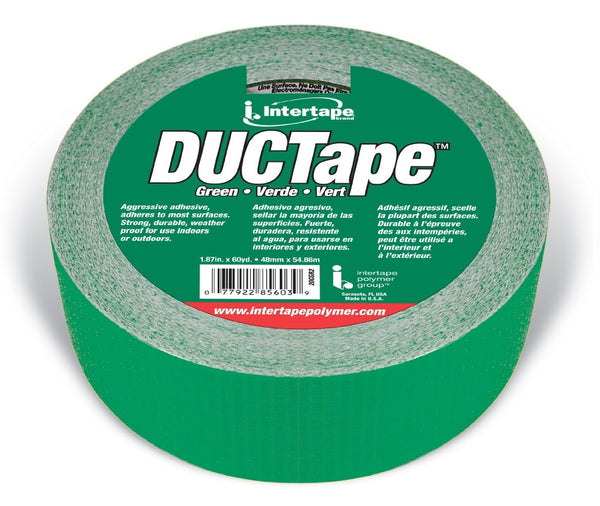 Intertape 20C-GR2 Duct Tape, 1.87" x 60 Yard, Green