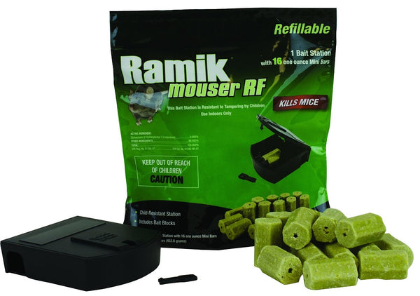 Neogen 000900 Rodenticide D-Ramik Refillable Bait Station, Black, 16 Oz