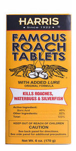 Harris HRT-6 Famous Roach Tablet, Crystalline Solid, 6 oz
