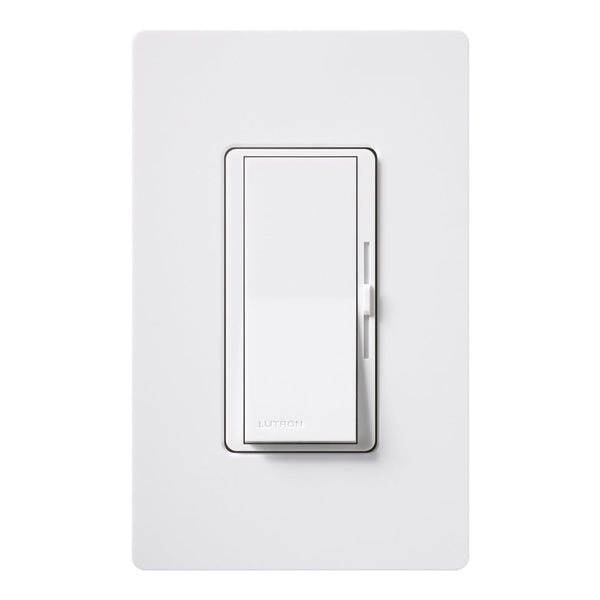 Lutron DVW-603PGH-WH Paddle On/Off Switch Incandescent Dimmer, 3-Way, 600W