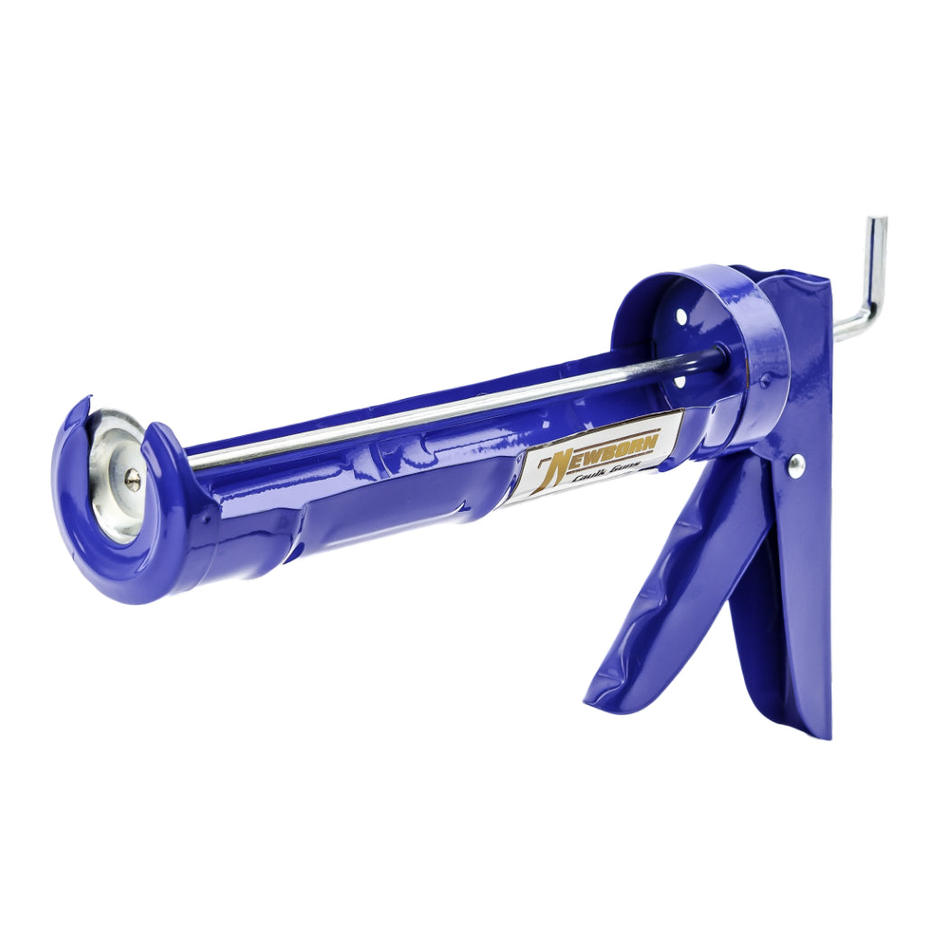 Newborn DC012 Smooth Rod Non-Drip Caulking Gun, Steel, 1/10 Gallon