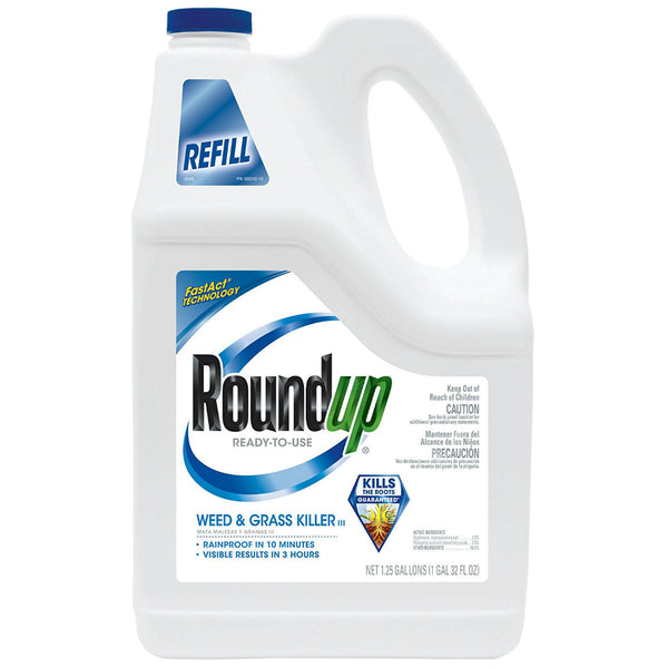 Roundup® 5003810 Ready-To-Use Weed & Grass Killer III Refill, 1.25 Gallon