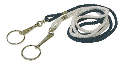 Hy-Ko KB356-BKT Lanyard with Clip On Split Ring, 36", Assorted, 32-Piece