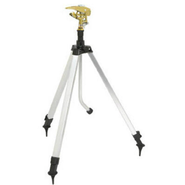 Green Thumb 967TP1GT Metal Impulse On Tripod Sprinkler, Covers 5800 Sq.ft.