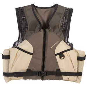Stearns 2000012388 Type III 2220 Comfort Series Taupe Boat/Fish Vest, Extra Large
