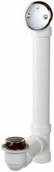 Keeney® 630PVC Tip Toe Style Plastic Tub Drain Assembly, 1-1/2", White
