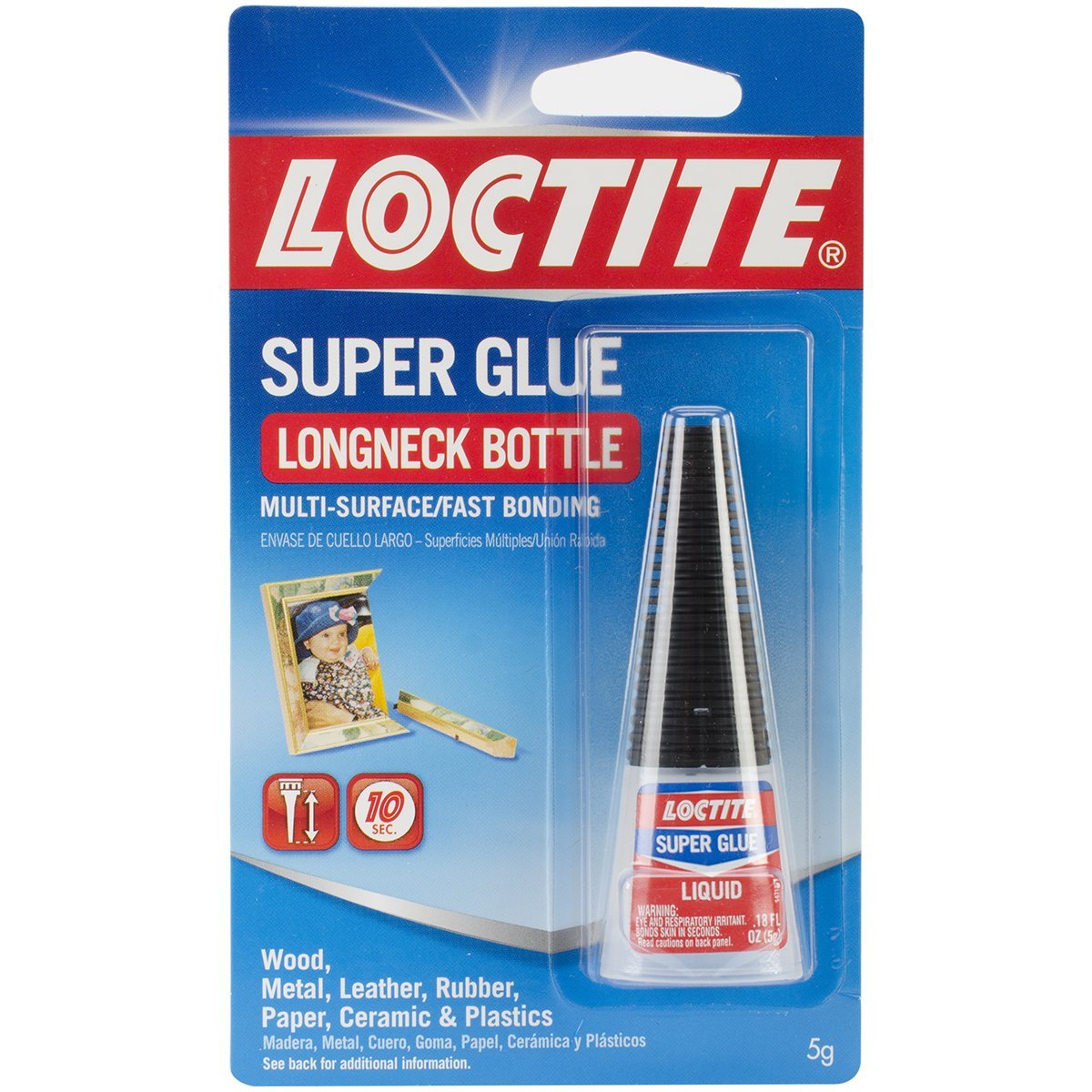 Loctite 230992 Super Glue Longneck Bottle for Hard-to-Reach Places, 5-Gram
