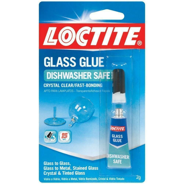 Loctite® 233841 Super Glass Glue, Crystal Clear & Dishwasher Safe, 2-Gram