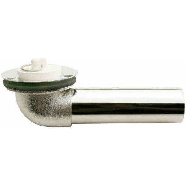 Keeney® 614SN Fine Thread Waste Shoe w/ Strainer & Stopper, 1-1/2", Satin Nickel