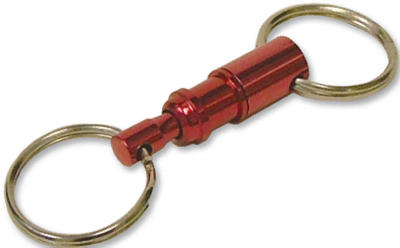 Hy-Ko KB371-BKT Pull Apart Push & Release Key Rings, Assorted Color, 60-Piece
