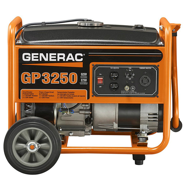 Generac® 5982 GP Series Portable Generator, 207CC OHV Engine, GP3250