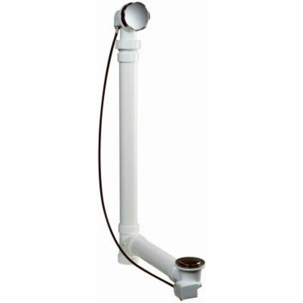 Keeney® 645PVC Cable Drive Bath Drain, 1-1/2", White