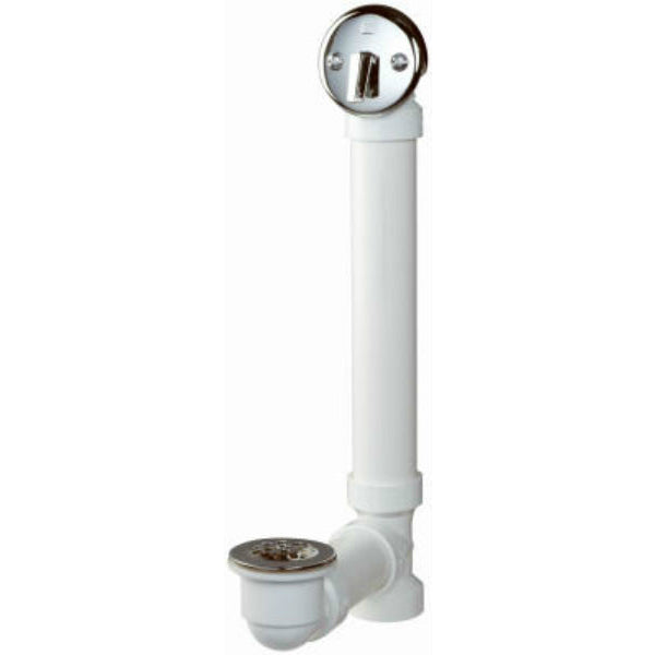 Keeney® 640PVC Trip Lever Closure Bath Drain, 1-1/2", White