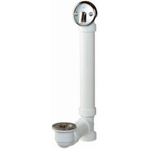 Keeney® 640PVC Trip Lever Closure Bath Drain, 1-1/2", White