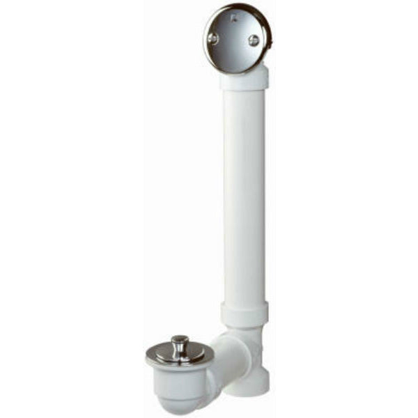 Keeney® 650PVC Roller Ball Stop Complete PVC Bath Drain, 1-1/2", White