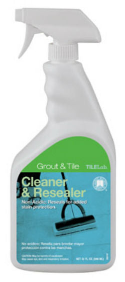 Custom® TLOSRAQT-3 TileLab® Grout & Tile Cleaner & Resealer, 32 Oz