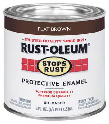 Rust-Oleum 239083 Stops Rust Oil-Based Protective Paint, Brown, 1 Quart
