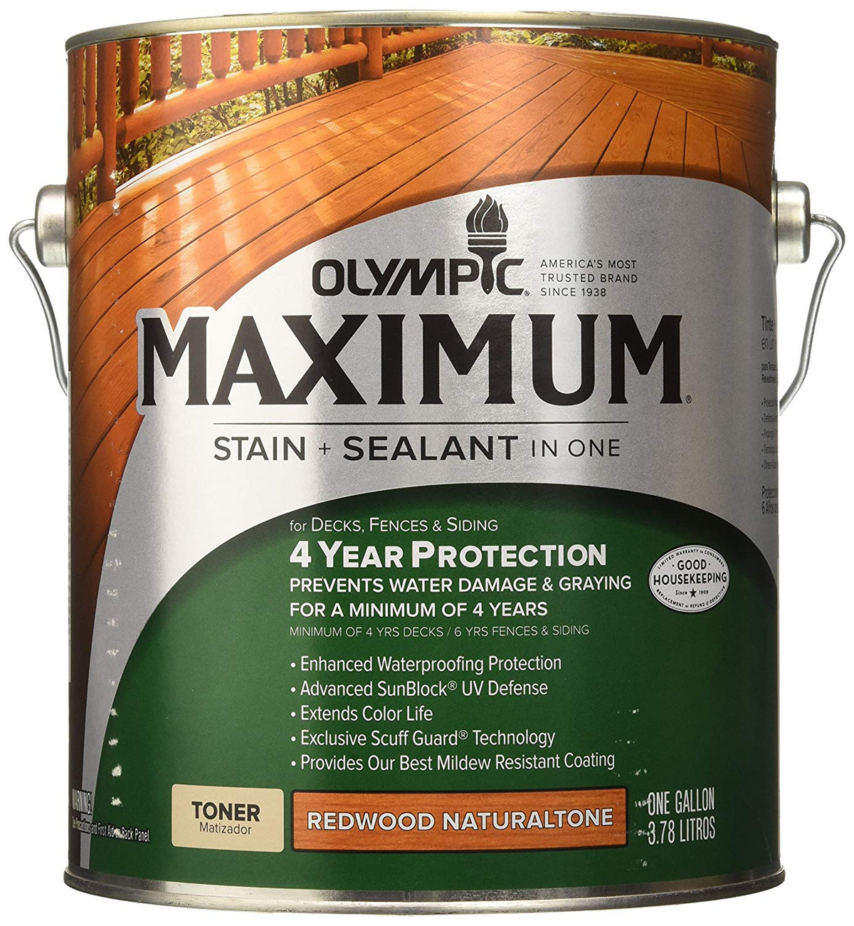 Olympic 56404A/01 Redwood Naturaltone Waterproofing Sealant, 1-Gallon