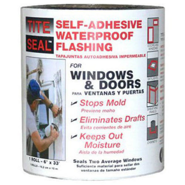 Tite-Seal® TS633 Self-Adhesive Waterproof Window & Door Flashing, 6" x 33'