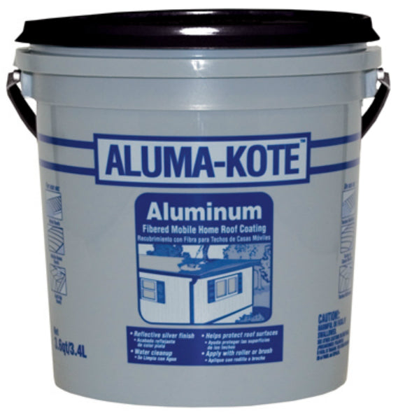 Gardner® 6241-GA Aluma-Kote™ Fibered Aluminum Mobile Home Roof Coating, 3.6 Qt