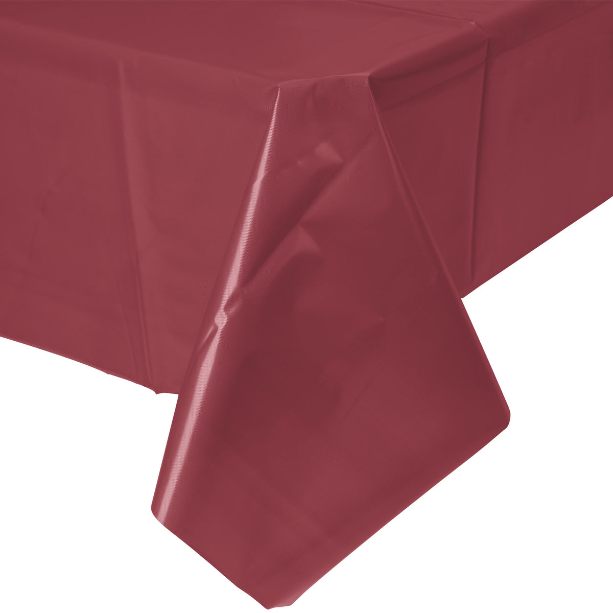 Creative Converting™ 723122 Plastic Banquet Table Cover, Burgundy, 54" x 108"