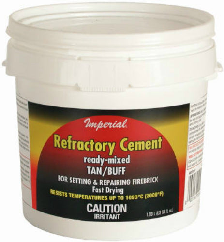 Imperial KK0307 Ready-Mixed Refractory Cement, 64 Oz, Tan/Buff