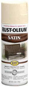 Rust-Oleum® 7758-830 Stops Rust® Satin Enamel Spray, 12 Oz, Almond