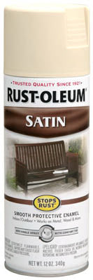 Rust-Oleum® 7758-830 Stops Rust® Satin Enamel Spray, 12 Oz, Almond